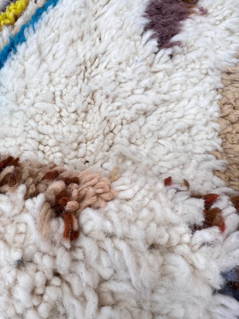 Ivory & Brown Round Moroccan Rug | Handmade Berber Diamond Design - berber rug weavers